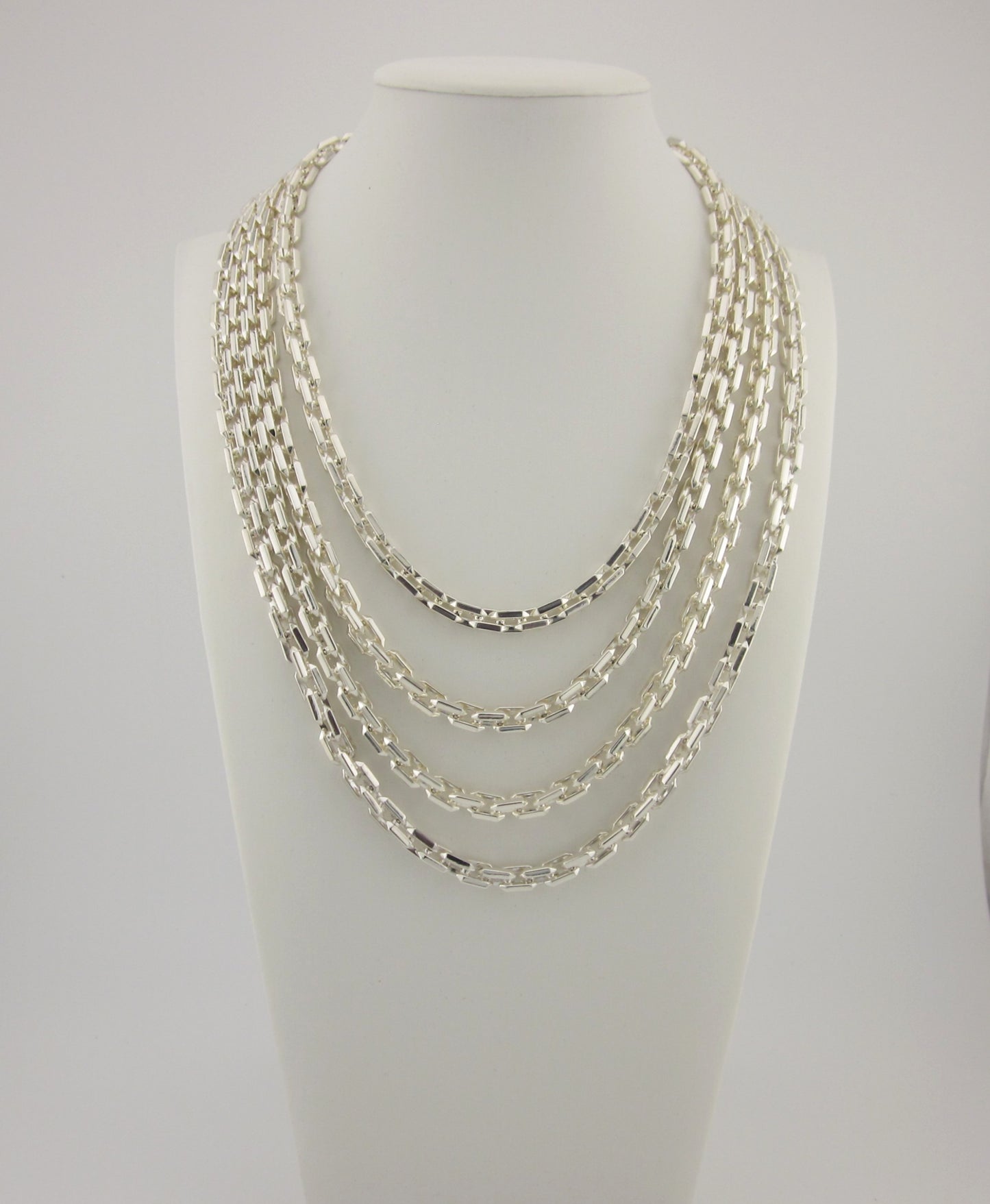 Italian 925 Sterling Silver Box Chain:  Unisex Jewelry Made in Italy