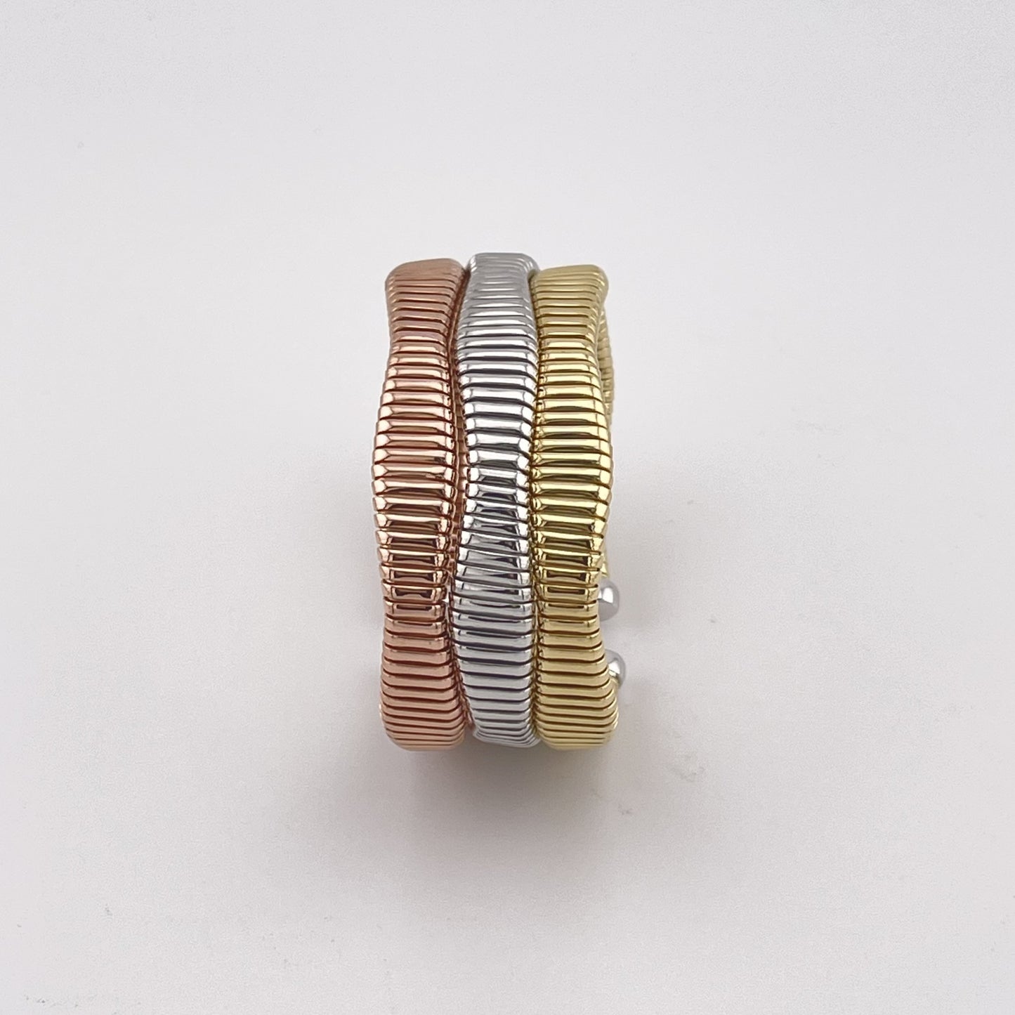 3-color Gold plated 925 Sterling Silver Cuff Bracelet, Everyday Glam, Unisex cuff bracelet, modern statement jewelry