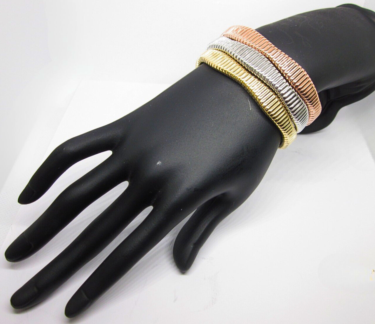 3-color Gold plated 925 Sterling Silver Cuff Bracelet, Everyday Glam, Unisex cuff bracelet, modern statement jewelry