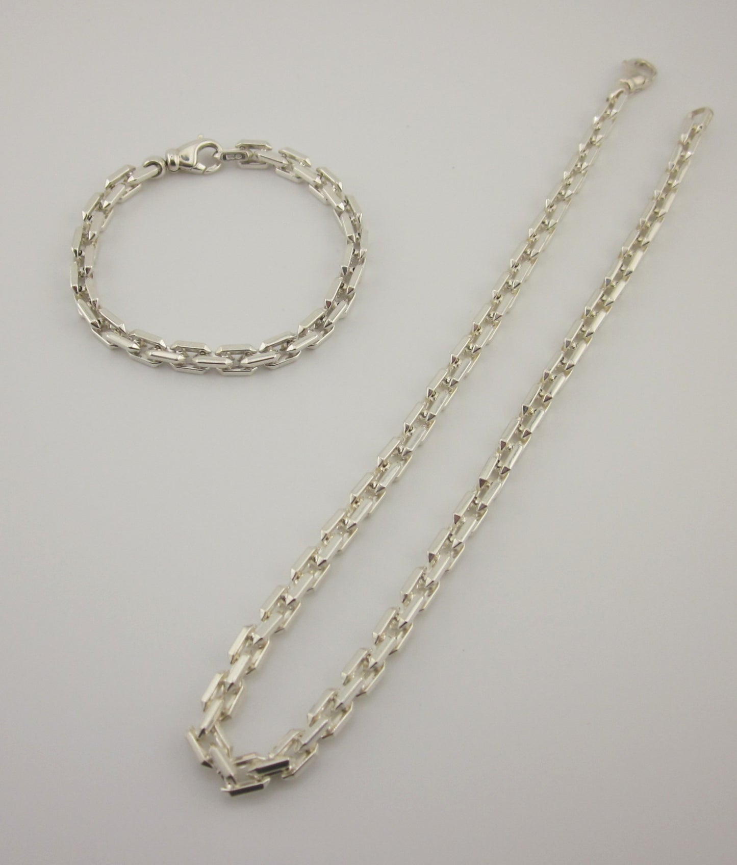 Italian 925 Sterling Silver Box Chain:  Unisex Jewelry Made in Italy