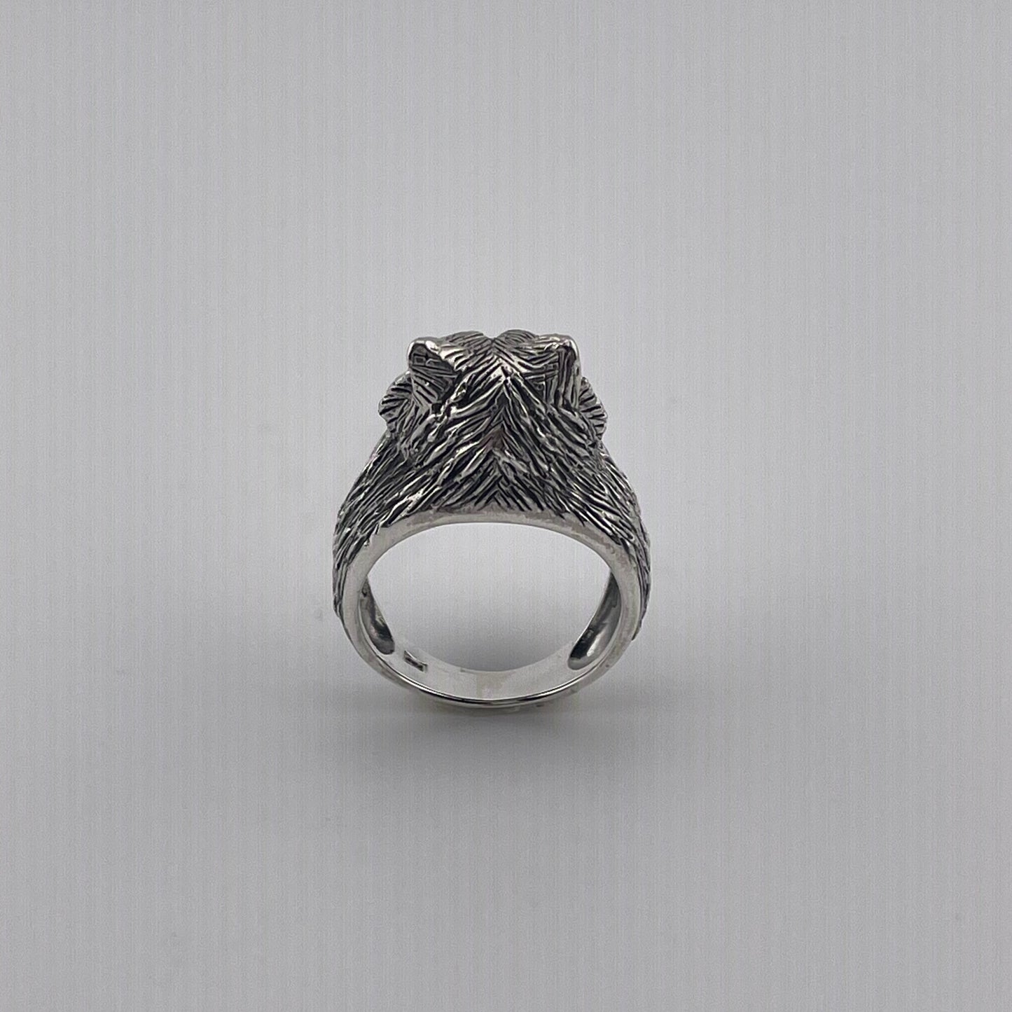Handmade Vintage Sterling Silver Cat Ring – Statement Jewelry